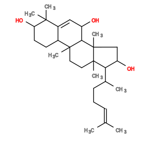 Subst // Subst = SMILES C/C(C)=C/CCC(C)C3C(O)CC4(C)C2C(O)/C=C/1C(CCC(O)C1(C)C)C2(C)CCC34C