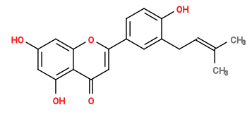 Subst // Subst = SMILES C/C(C)=C\Cc3cc(c2cc(=O)c1c(O)cc(O)cc1o2)ccc3O