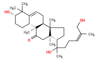 Subst // Subst = SMILES C/C(CO)=C\CCC([C@H]1CC[C@]2(C)[C@]1(C)CC([C@]3(C)[C@H]2CC=C4[C@H]3CC[C@H](O)C4(C)C)=O)(O)C
