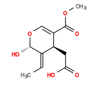 Subst // Subst = SMILES C/C=C1[C@H](CC(O)=O)C(C(OC)=O)=CO[C@H]\1O