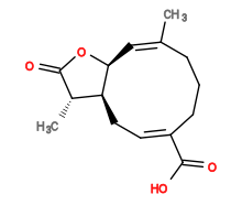 Subst // Subst = SMILES C/C1=C/[C@H]2[C@H]([C@H](C)C(O2)=O)C/C=C(CCC1)/C(O)=O