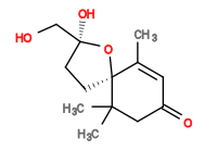Subst // Subst = SMILES C/C1=C/C(=O)CC(C)(C)[C@]12CC[C@@](O)(CO)O2
