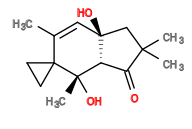 Subst // Subst = SMILES C/C2=C/[C@]1(O)C[C@@](C)(C)C(=O)[C@@H]1[C@](C)(O)C23CC3