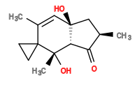 Subst // Subst = SMILES C/C2=C/[C@]1(O)C[C@@H](C)C(=O)[C@@H]1[C@](C)(O)C23CC3
