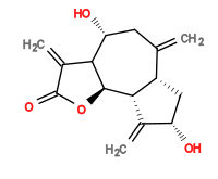 Subst // Subst = SMILES C=C(C[C@@H](O)C1[C@@H]2OC(C1=C)=O)[C@@]3([H])[C@]2([H])C([C@@H](O)C3)=C