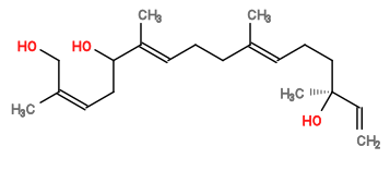 Subst // Subst = SMILES C=C[C@@](C)(O)CC/C=C(C)/CC/C=C(C)/C(O)C/C=C(C)\CO