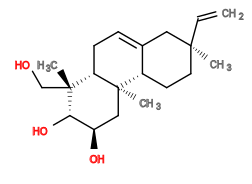 Subst // Subst = SMILES C=C[C@@]3(C)CC[C@H]1/C(=C\C[C@H]2[C@@](C)(CO)[C@@H](O)[C@H](O)C[C@]12C)C3
