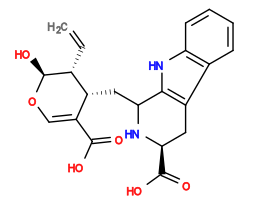 Subst // Subst = SMILES C=C[C@@H]1[C@@H](C(C(O)=O)=CO[C@H]1O)CC2N[C@H](C(O)=O)Cc(c2[nH]3)c4c3cccc4