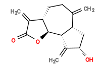 Subst // Subst = SMILES C=C1CC[C@@H]2[C@H](OC(C2=C)=O)[C@@H]3[C@H]1C[C@H](O)C3=C