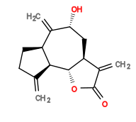 Subst // Subst = SMILES C=C1CC[C@@H]2[C@H]1[C@@H]3[C@H](C(C(O3)=O)=C)C[C@@H](O)C2=C