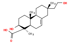 Subst // Subst = SMILES C[C@@]1([C@H](CC[C@@]2([C@]3(CC[C@](CCO)(CC3=CC[C@@]12[H])C)[H])C)O)C(O)=O
