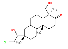 Subst // Subst = SMILES C[C@@]1(C(CC=C2C1CC[C@@]([C@@H](O)CCl)(C)C2)[C@@]3(C)CO)CCC3=O