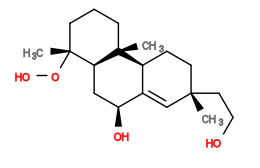 Subst // Subst = SMILES C[C@@]12[C@](C[C@H](O)C3=C[C@@](C)(CCO)CC[C@@]32[H])([H])[C@](C)(OO)CCC1