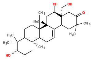 Subst // Subst = SMILES C[C@@]5(C)CC4/C3=C/CC2[C@@]1(C)CC[C@H](O)[C@](C)(C)C1CC[C@@]2(C)[C@]3(C)C[C@@H](O)[C@@]4(CO)CC5=O