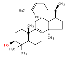Subst // Subst = SMILES C[C@@H]([C@H]1CC[C@@]2(C1CCC3=C2CC[C@H]4C(C)([C@H](CC[C@]34C)O)C)C)CC/C=C(C)\C