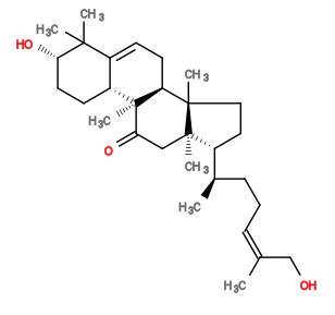 Subst // Subst = SMILES C[C@@H]([C@H]1CC[C@]2(C)[C@]1(C)CC([C@]3(C)[C@H]2CC=C4[C@H]3CC[C@H](O)C4(C)C)=O)CC/C=C(CO)\C