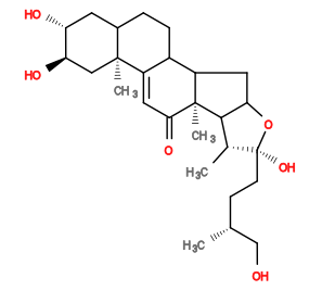 Subst // Subst = SMILES C[C@@H](CO)CC[C@]5(O)OC4CC3C2CCC1C[C@@H](O)[C@H](O)C[C@]1(C)/C2=C\C(=O)[C@]3(C)C4[C@H]5C