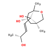 Subst // Subst = SMILES C[C@@H](O)/C=C/[C@]1(O)[C@]2(C)C[C@H](O)C[C@@]1(C)OC2