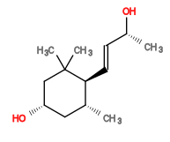 Subst // Subst = SMILES C[C@@H](O)/C=C/[C@H]1[C@H](C)C[C@H](O)CC1(C)C