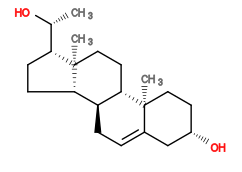 Subst // Subst = SMILES C[C@@H](O)[C@H]1CC[C@@]2([H])[C@]3([H])CC=C4C[C@@H](O)CC[C@]4(C)[C@@]3([H])CC[C@]12C