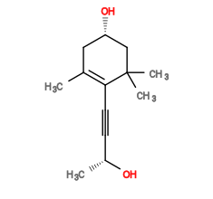 Subst // Subst = SMILES C[C@@H](O)C#CC1=C(C)C[C@H](O)CC1(C)C