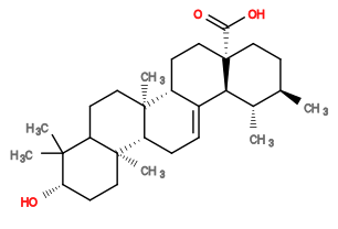 Subst // Subst = SMILES C[C@@H]1[C@H]2C3=CC[C@@H]4[C@@]5(C)CC[C@H](O)C(C5CC[C@@]4(C)[C@@H]3CC[C@@]2(C(O)=O)CC[C@H]1C)(C)C