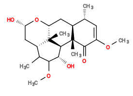 Subst // Subst = SMILES C[C@@H]1C=C(OC)C([C@@]2(C)[C@H]1C[C@@H]3[C@]4(C)[C@@H]2[C@@H](C(OC)C(C)[C@@H]4C[C@H](O)O3)O)=O