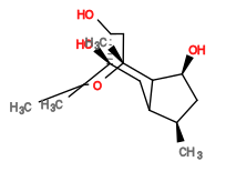 Subst // Subst = SMILES C[C@@H]1C[C@H](O)C2C1C[C@@]3(O)[C@H](O)C[C@@]2(C)OC3(C)C
