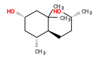 Subst // Subst = SMILES C[C@@H]1C[C@H](O)CC(C)(C)[C@H]1CC[C@H](O)C