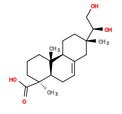 Subst // Subst = SMILES C[C@]1(C(O)=O)CCC[C@@]2(C)[C@H]1CC=C3[C@@H]2CC[C@](C)([C@H](O)CO)C3