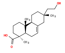 Subst // Subst = SMILES C[C@]1(C(O)=O)CCC[C@@]2(C)[C@H]1CC=C3[C@@H]2CC[C@](C)(CCO)C3