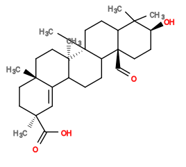 Subst // Subst = SMILES C[C@]1(C)[C@@H](O)CC[C@@]2(C=O)C1CC[C@]5(C)C2CCC4/C3=C/[C@@](C)(C(=O)O)CC[C@]3(C)CC[C@]45C