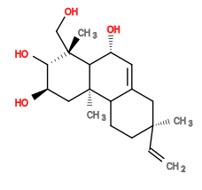 Subst // Subst = SMILES C[C@]1(C=C)CCC2[C@@](C[C@H]([C@H](O)[C@]3(C)CO)O)(C3[C@@H](C=C2C1)O)C