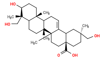 Subst // Subst = SMILES C[C@]1(CO)CC[C@]2(C(=O)O)CC[C@]3(C)C(=CCC4[C@@]5(C)CC[C@H](O)[C@@](C)(CO)C5CC[C@]43C)C2C1