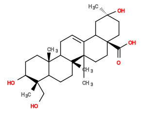 Subst // Subst = SMILES C[C@]1(O)CC[C@]2(C(=O)O)CC[C@]3(C)C(=CCC4[C@@]5(C)CC[C@H](O)[C@@](C)(CO)C5CC[C@]43C)C2C1
