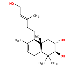 Subst // Subst = SMILES C[C@]12[C@H](CC=C(C)[C@H]2CC/C(C)=C/CO)C(C)(C)[C@H](O)[C@@H](O)C1