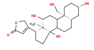 Subst // Subst = SMILES C[C@]12[C@H](O)CC3C([C@]1(CC[C@@H]2C4=CC(OC4)=O)O)CC[C@H]5C[C@H](CC[C@]35CO)O