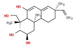 Subst // Subst = SMILES C[C@]12C[C@@H](O)[C@H](O)[C@@](CO)(C)C1C(O)=CC3=C[C@](C=C)(C)CCC32