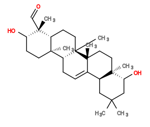 Subst // Subst = SMILES C[C@]12CC[C@H](O)[C@](C)(C=O)[C@@H]1CC[C@]3(C)[C@@H]2CC=C4[C@@]3(C)CC[C@]5(C)[C@H]4CC(C)(C)C[C@H]5O