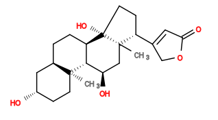 Subst // Subst = SMILES C[C@]12CC[C@H](O)C[C@H]1CC[C@@H]3[C@@H]2[C@H](O)C[C@@]4(C)[C@]3(O)CC[C@@H]4C5=CC(OC5)=O