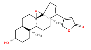 Subst // Subst = SMILES C[C@]12CC[C@H](O)C[C@H]1CC[C@]34[C@@H]2CC[C@@]5(C)[C@@]3(CC=C5C6=CC(OC6)=O)O4
