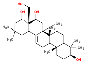 Subst // Subst = SMILES C[C@]5(C)C[C@H](O)[C@]4(CO)[C@@H](O)C[C@]3(C)/C(=C\CC2[C@@]1(C)CC[C@H](O)[C@](C)(C)C1CC[C@]23C)C4C5