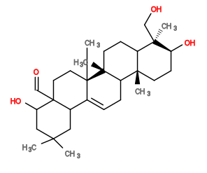 Subst // Subst = SMILES C[C@]5(C)CC(O)C4(C=O)CC[C@]3(C)/C(=C\CC2[C@@]1(C)CC[C@H](O)[C@](C)(CO)C1CC[C@]23C)C4C5