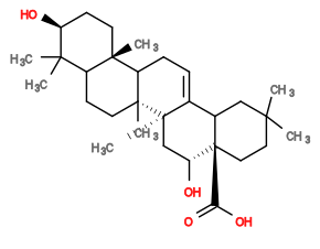 Subst // Subst = SMILES C[C@]5(C)CC[C@]4(C(=O)O)[C@H](O)C[C@]3(C)/C(=C\CC2[C@@]1(C)CC[C@H](O)[C@](C)(C)C1CC[C@]23C)C4C5