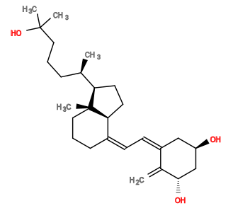 Subst // Subst = SMILES C[C@H](CCCC(C)(C)O)[C@H]1CC[C@@H]\2[C@@]1(CCC/C2=C\C=C/3\C[C@H](C[C@@H](C3=C)O)O)C