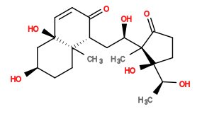 Subst // Subst = SMILES C[C@H](O)[C@@]([C@]1([C@H](O)C[C@H]2C(C=C[C@@]3(O)C[C@H](O)CC[C@]23C)=O)C)(O)CCC1=O