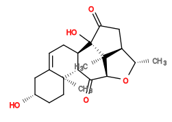 Subst // Subst = SMILES C[C@H]1[C@@H]2CC([C@]3([C@@]2([C@@H](O1)C([C@H]4[C@H]3CC=C5[C@@]4(CC[C@@H](C5)O)C)=O)C)O)=O