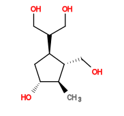 Subst // Subst = SMILES C[C@H]1[C@H](O)C[C@@H](C(CO)CO)[C@@H]1CO