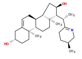 Subst // Subst = SMILES C[C@H]1CCC([C@@H](C)[C@H]2[C@H](O)C[C@H]3[C@@H]4CC=C5C[C@@H](O)CC[C@]5(C)[C@H]4CC[C@@]32C)=NC1