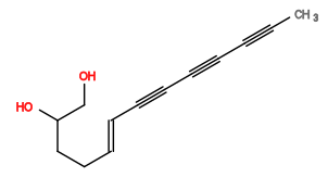Subst // Subst = SMILES CC#CC#CC#C/C=C/CCC(CO)O